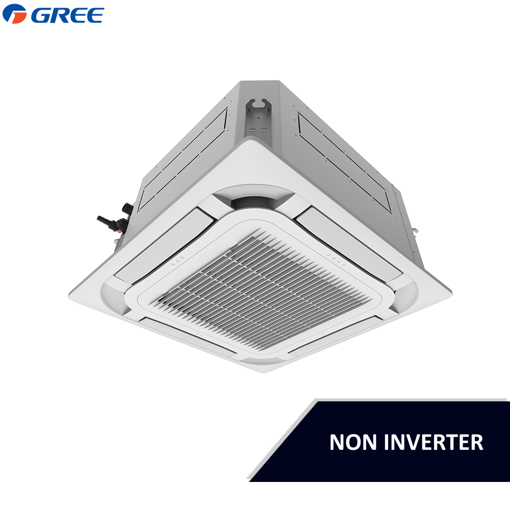 AC GREE Cassette Inverter Non Inverter R32 Roundflow Dsitributor GREE indonesia Permata Teknik