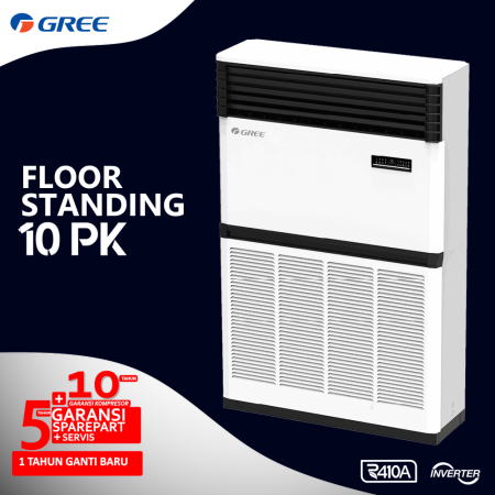 AC GREE FLOOR STANDING INVERTER 10PK- Harga AC Gree - Distributor Gree Indonesia - Permata TekniK